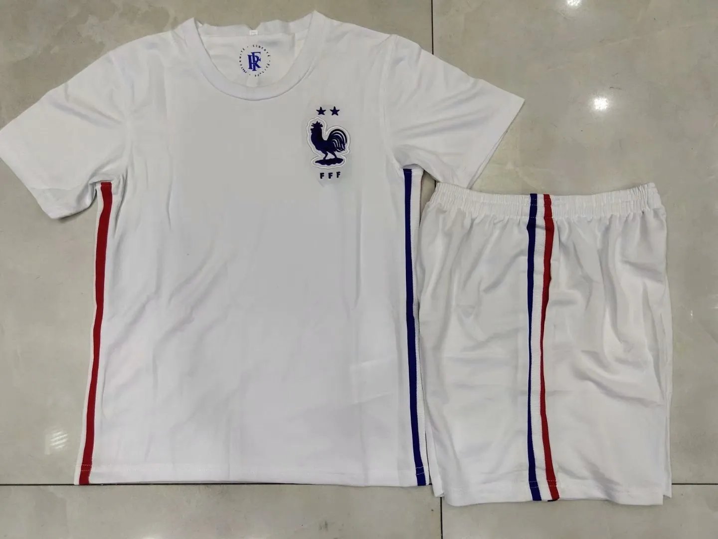 2020 France Away White Kids Kit