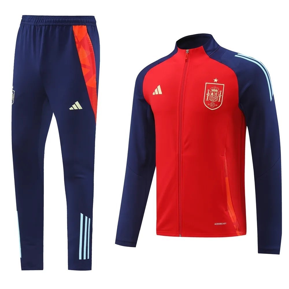2024 Spain Red Jacket Tracksuit