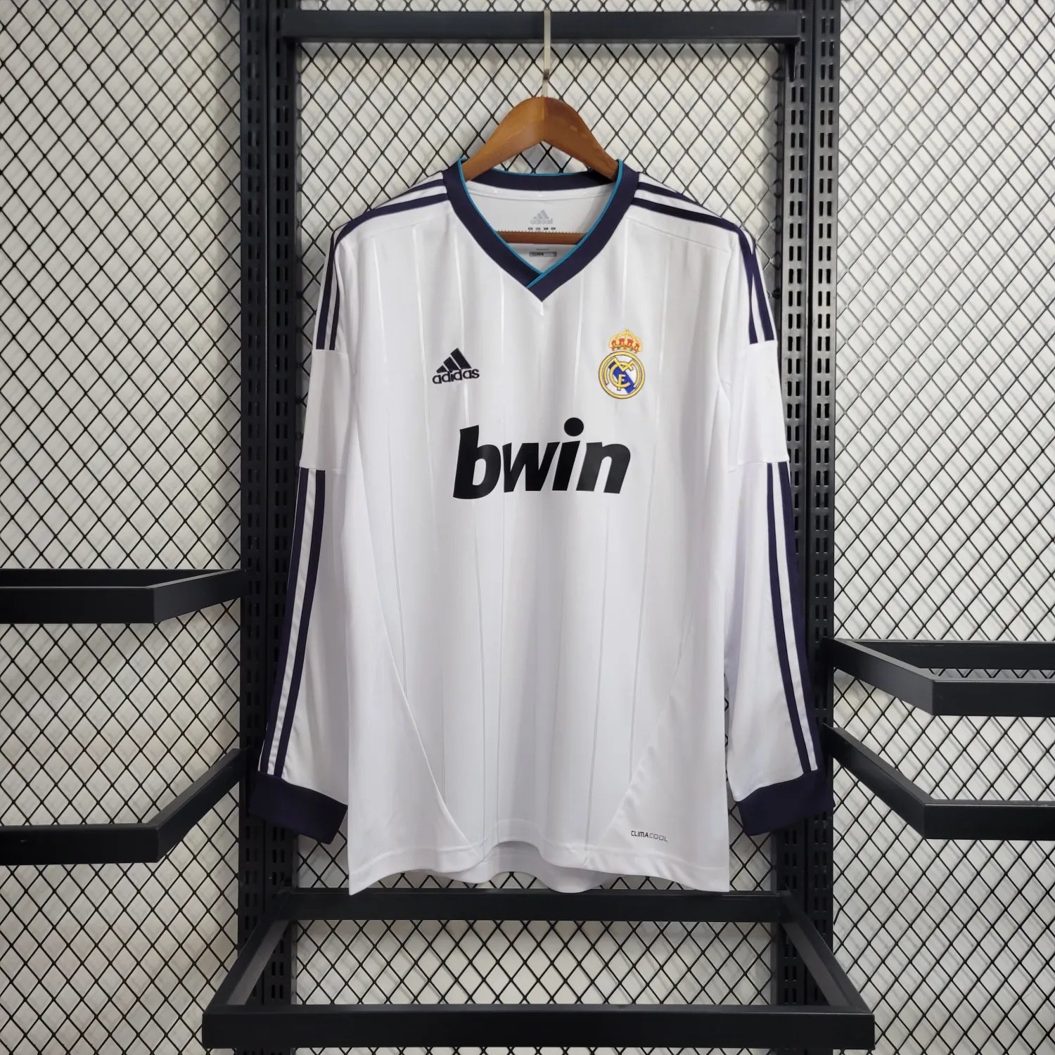 12-13 Real Madrid Home Retro Long Sleeve 