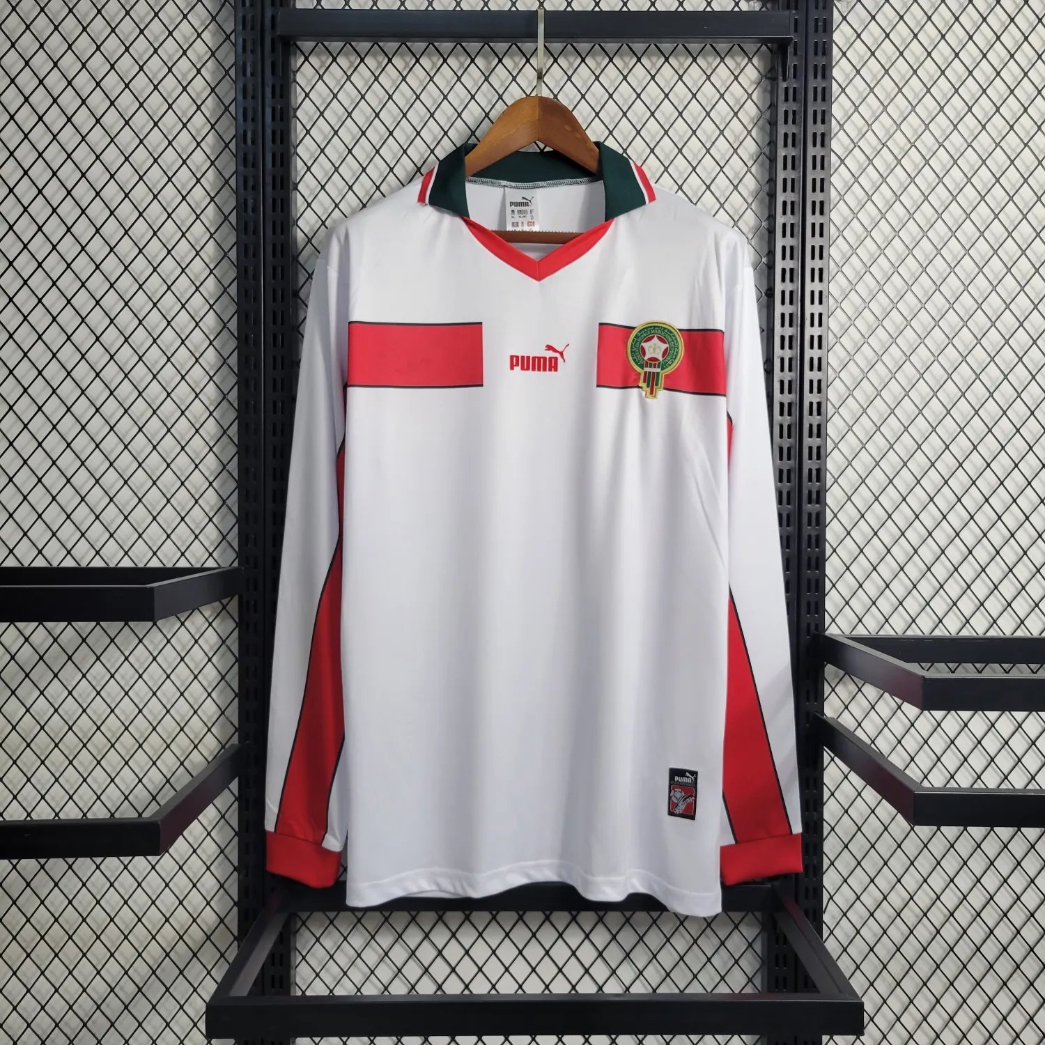 1998 Morocco Away White Long Sleeve Retro 