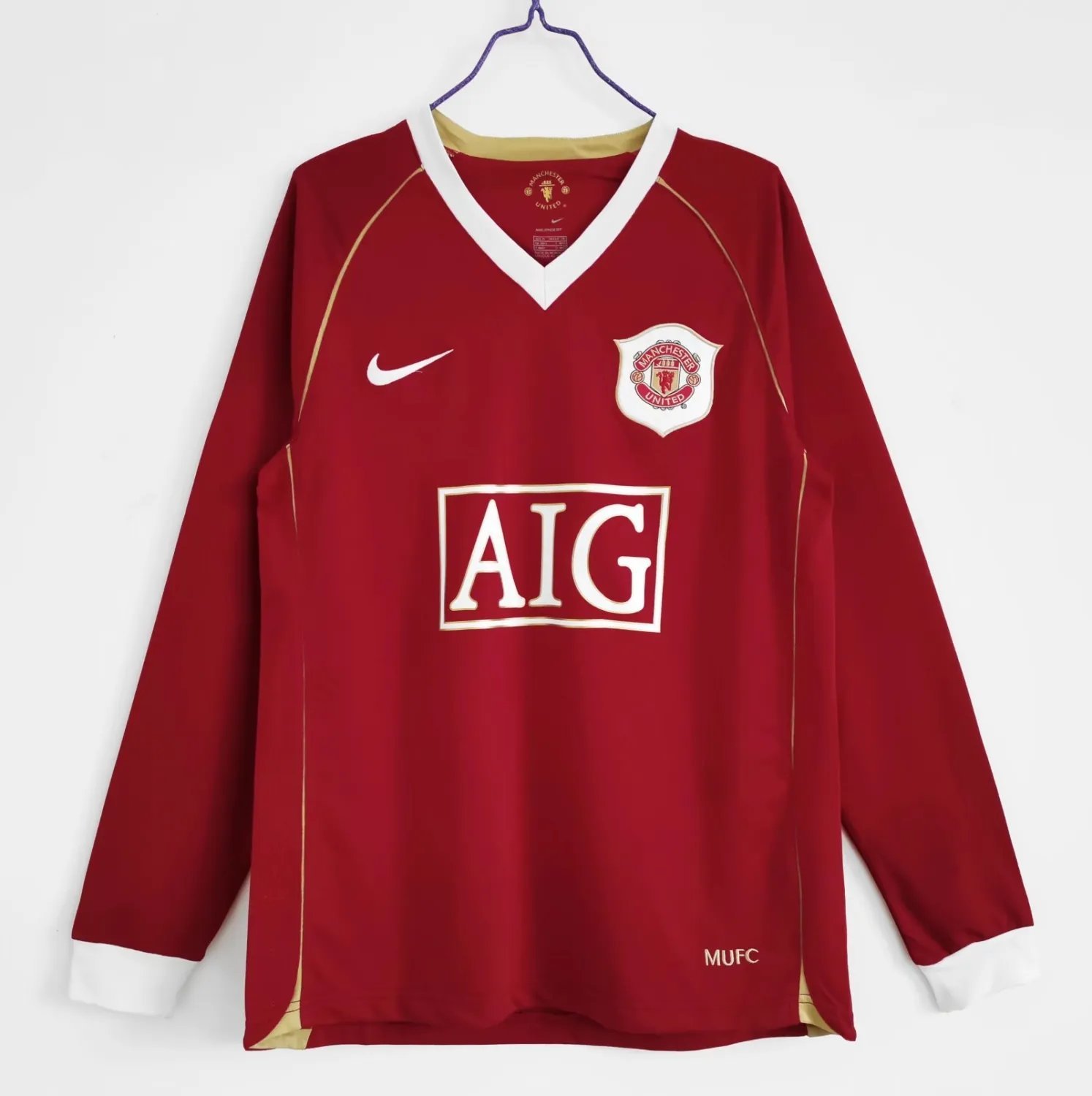 2006-07 Manchester United Home Long Sleeve Retro 