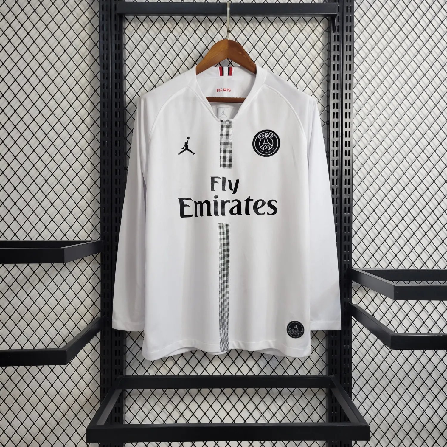 18-19 PSG White Retro Long Sleeve 
