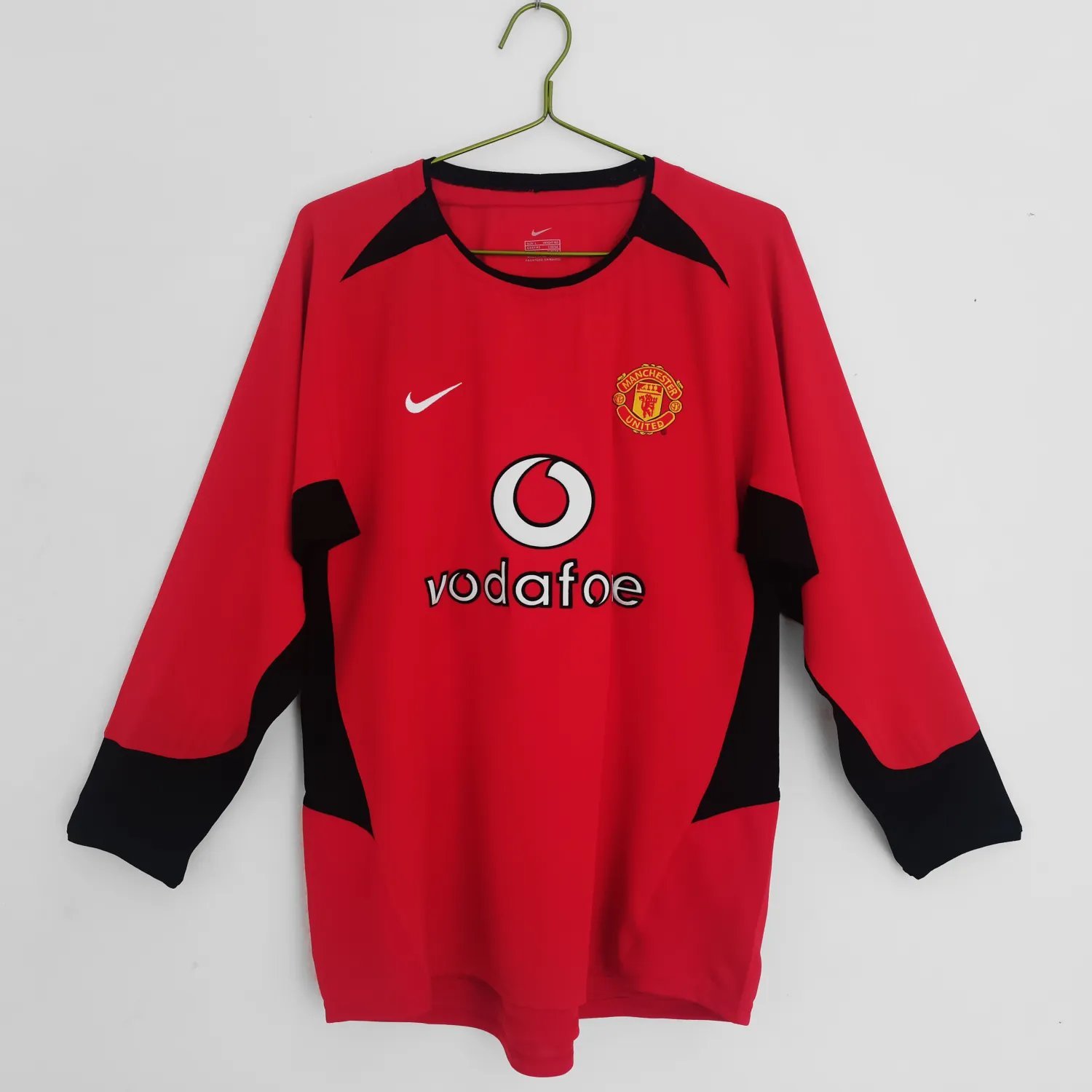 2002-04 Manchester United Home Long Sleeve Retro 