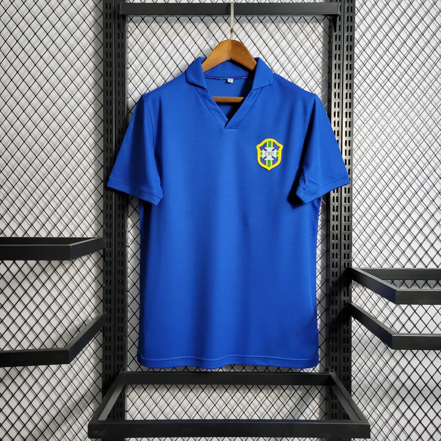 1957-1962 Brazil Away Blue Retro 