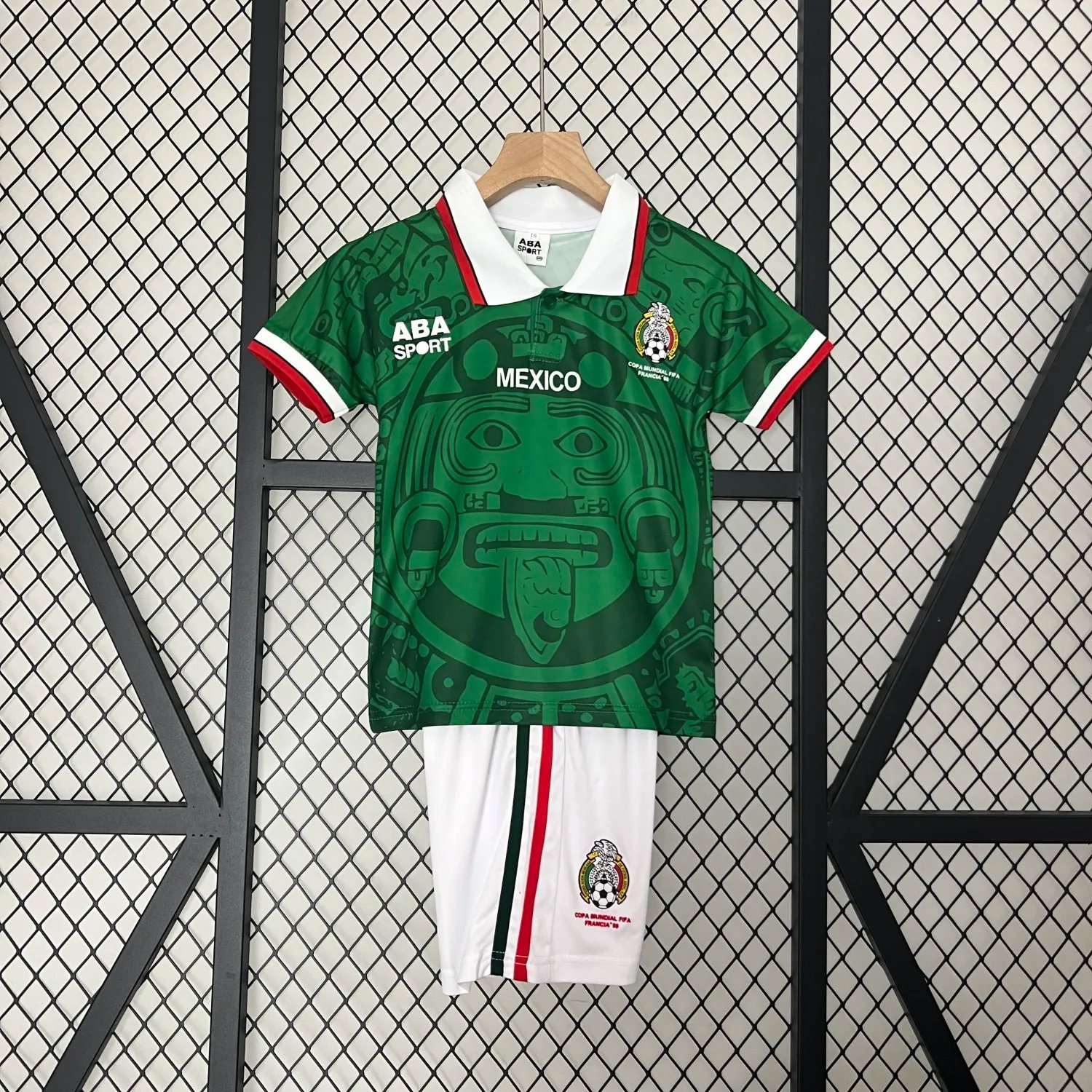 Retro 1998 Mexico Home Kids Kit