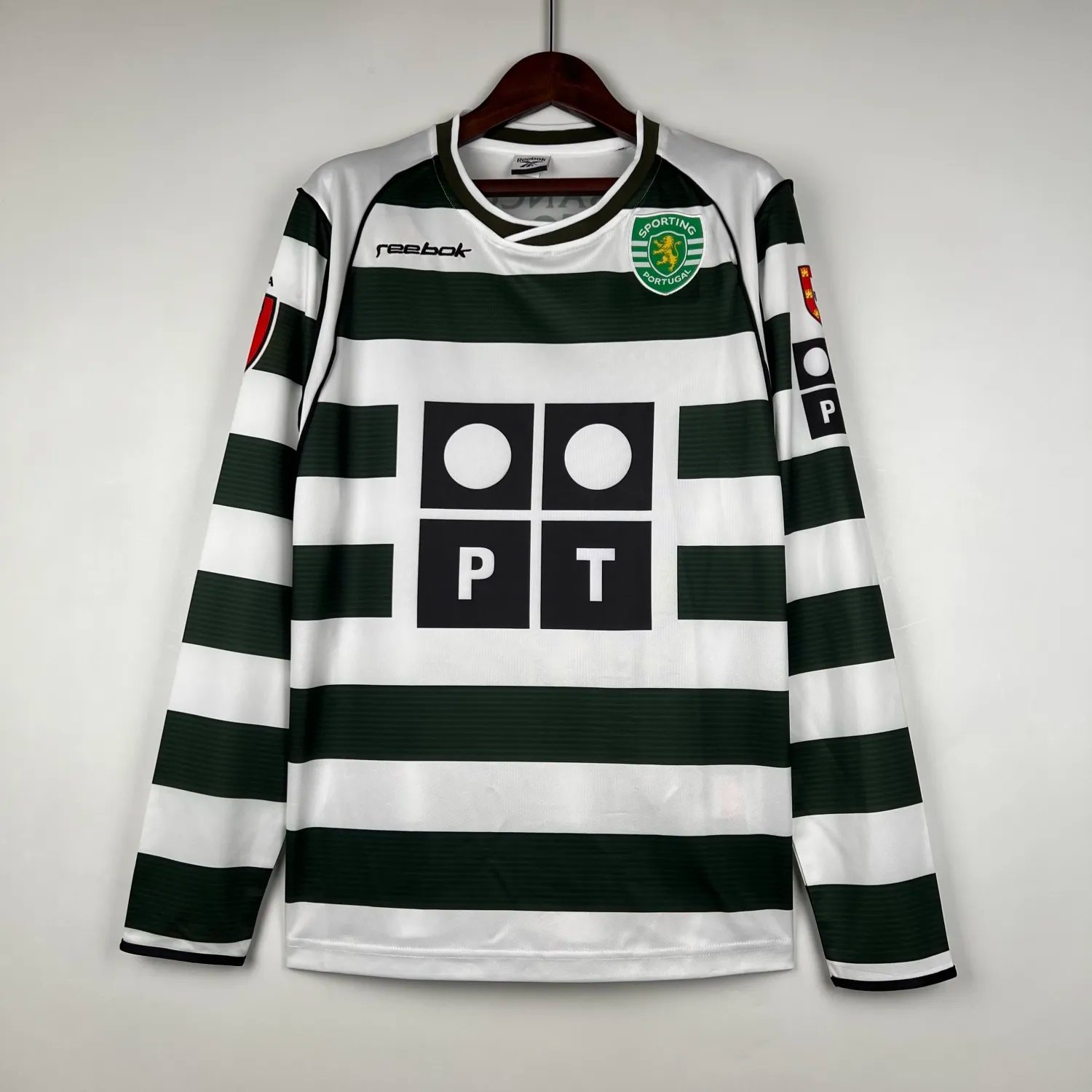 2001-03 Sporting CP Home Long Sleeve Retro 
