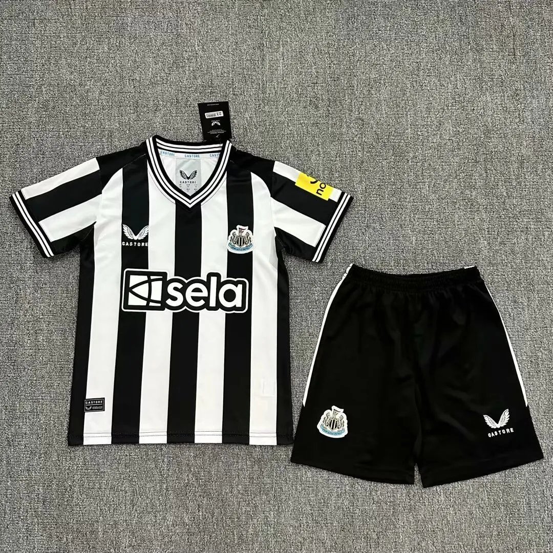 23-24 Newcastle United Home Kids Kit