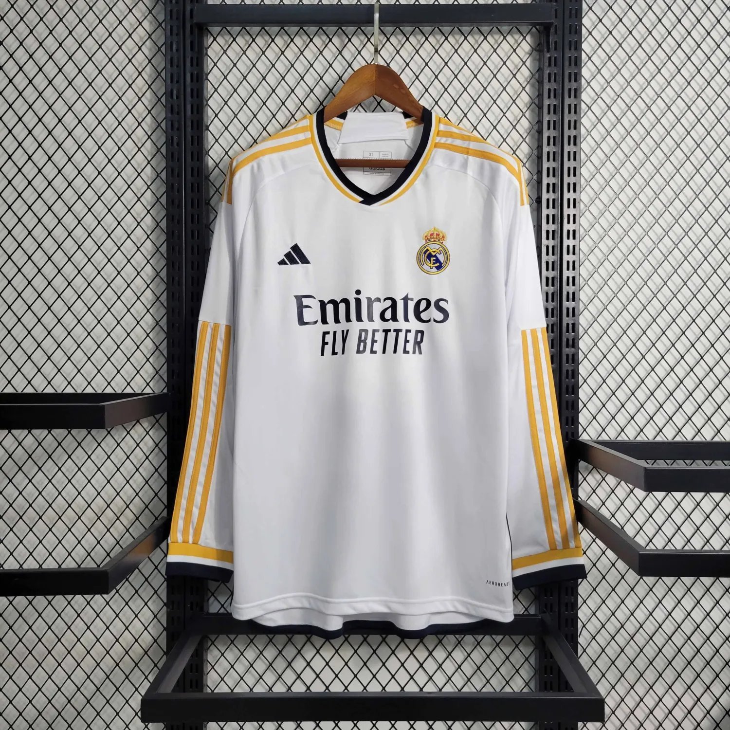 23-24 Real Madrid Home Fan Version Long Sleeve 