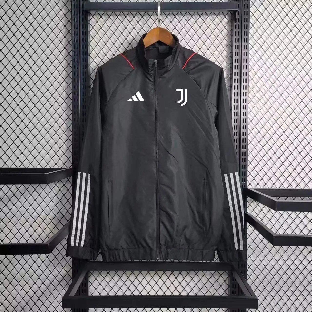 Juventus Black Windbreaker 