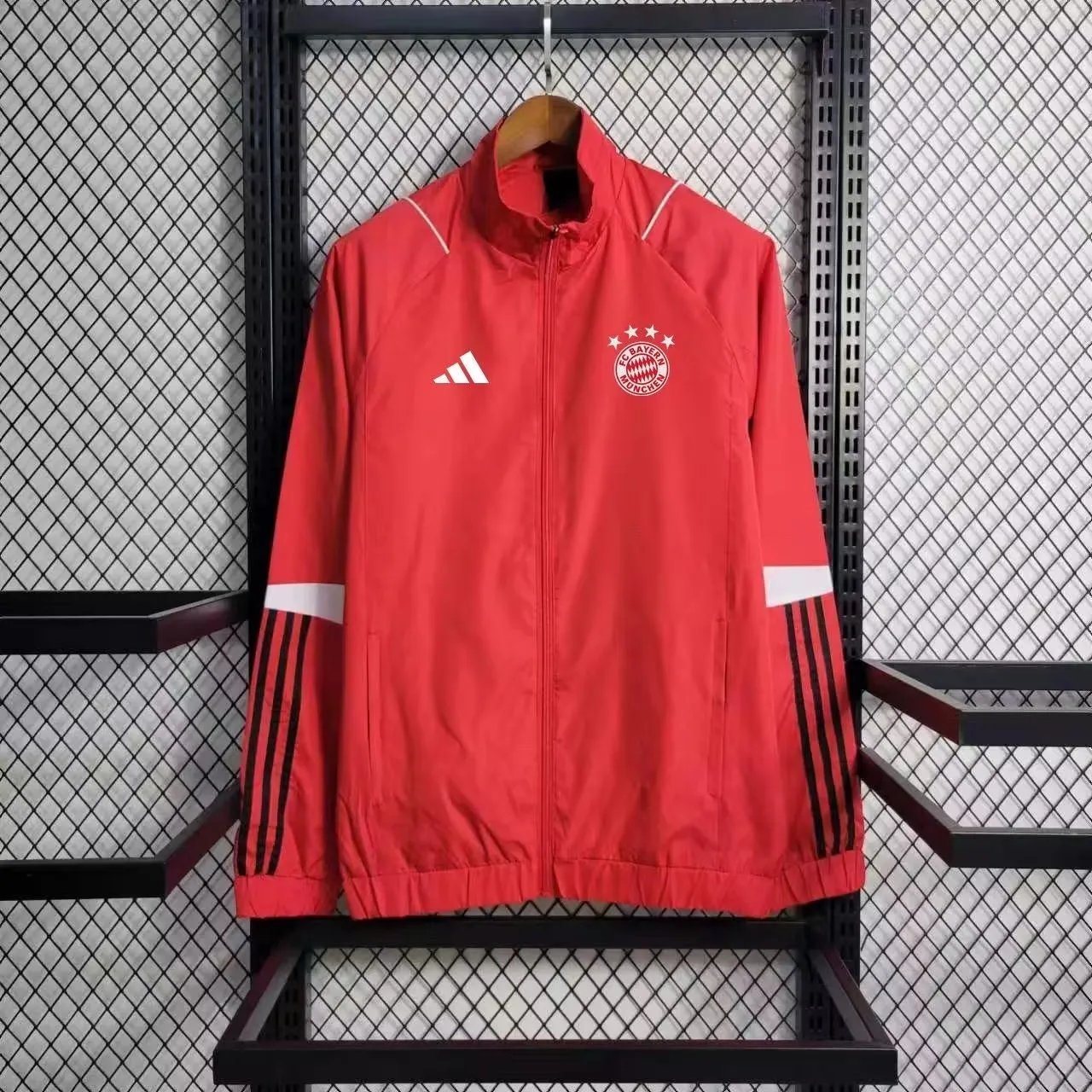 23-24 Bayern Munich Red Windbreaker 