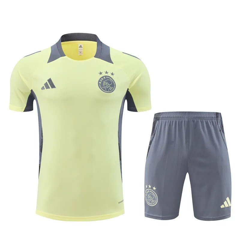 24-25 Ajax Yelllow Short Sleeve Training Suit