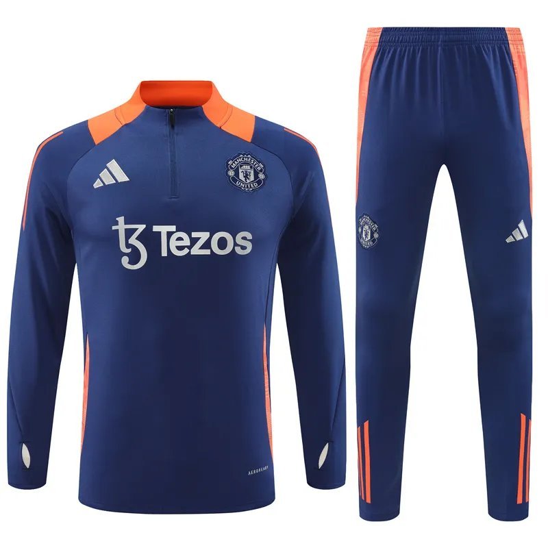 24-25 Manchester United Blue Training Suit