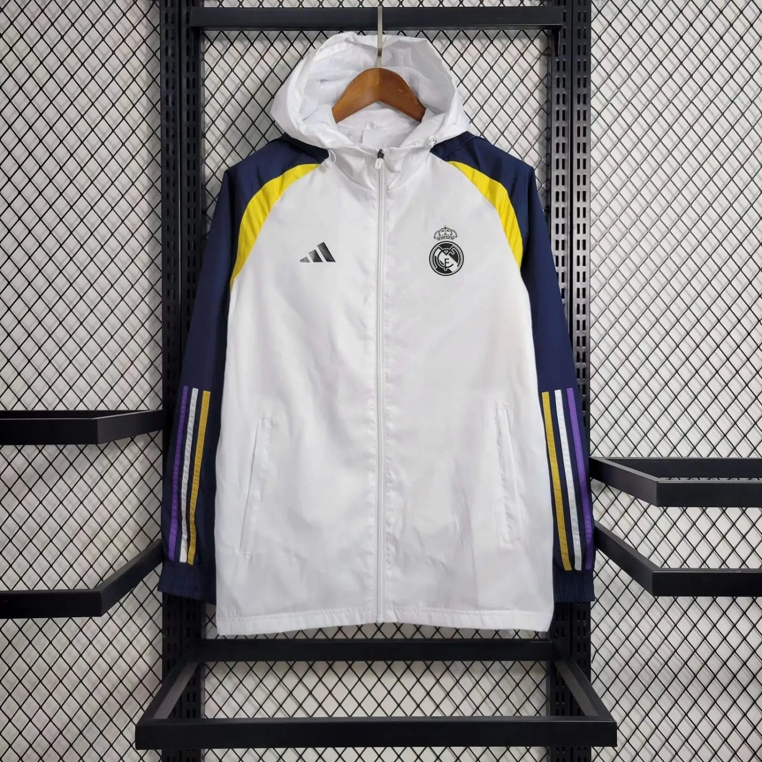 23-24 Real Madrid Red Windbreaker 