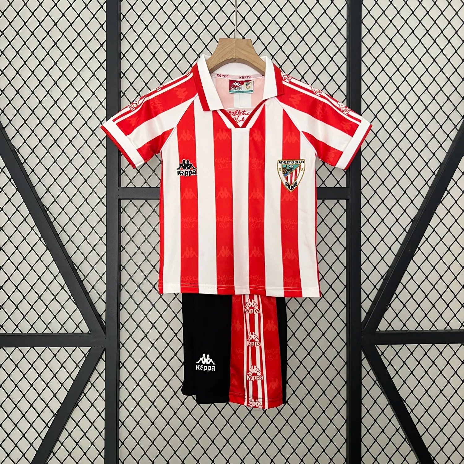 Retro 95-97 Athletic Bilbao Home Kids Kit
