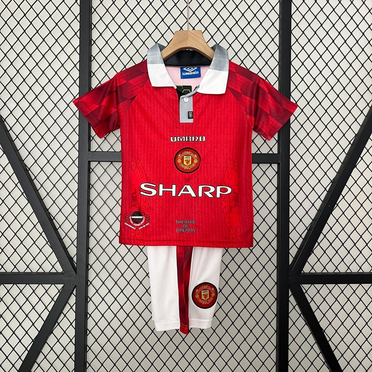 96-97 Manchester United Home Kids Kit