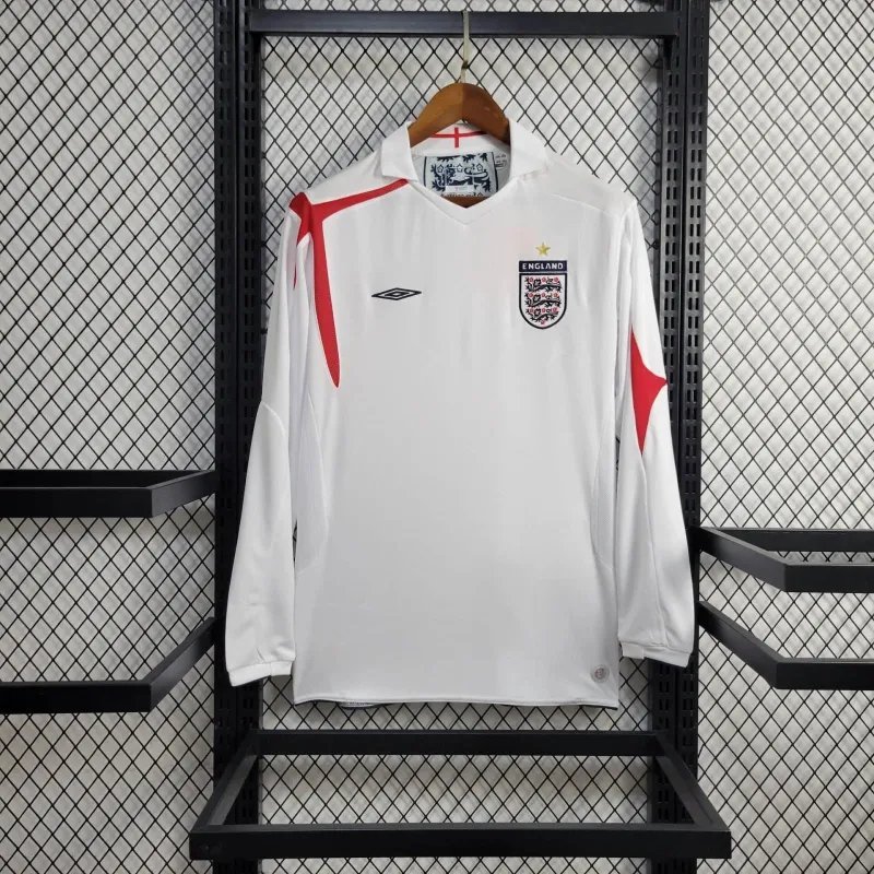 2005 England Home Long Sleeve Retro 