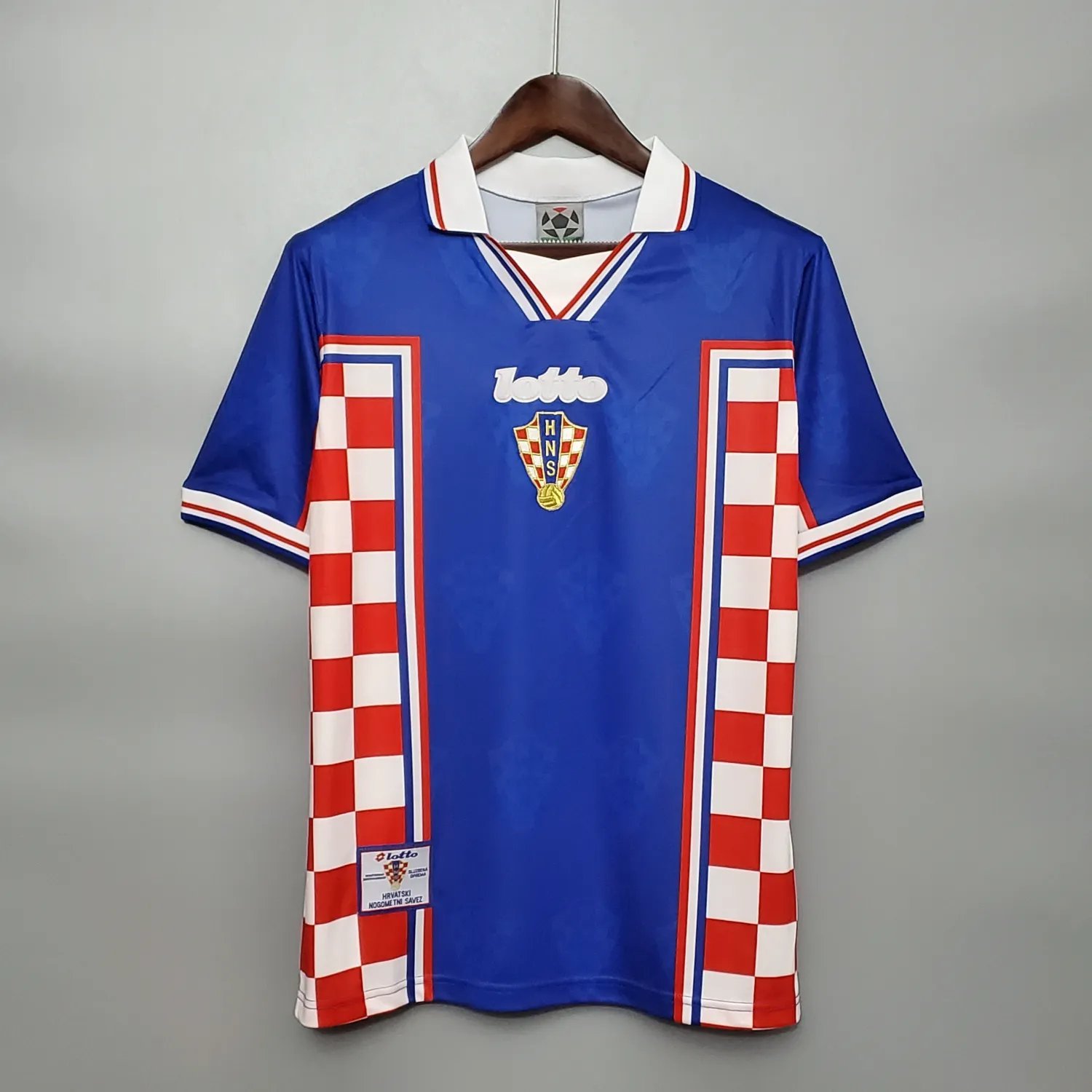 1998 Croatia Away Blue Retro 