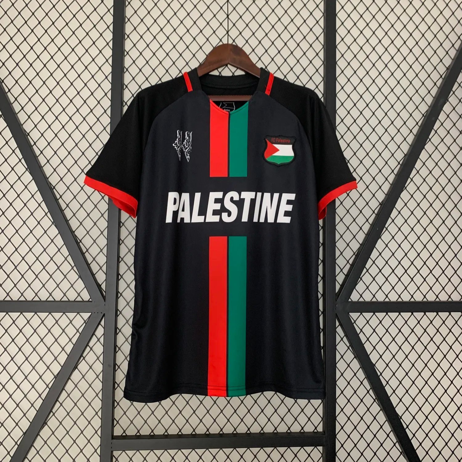 23-24 Palestine Black Fan Version 