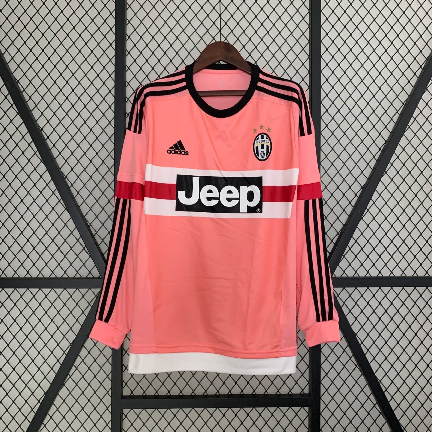 15-16 Juventus Away Long Sleeve Retro 