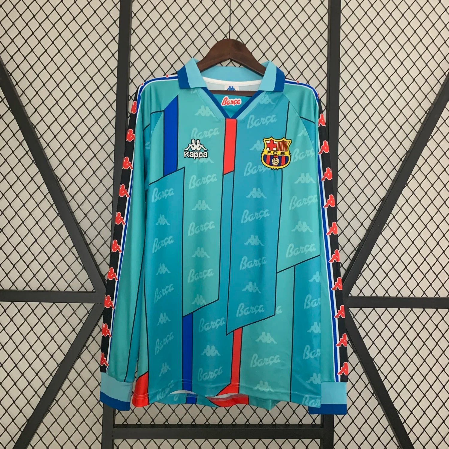1996-97 Barcelona Away Long Sleeve Retro 