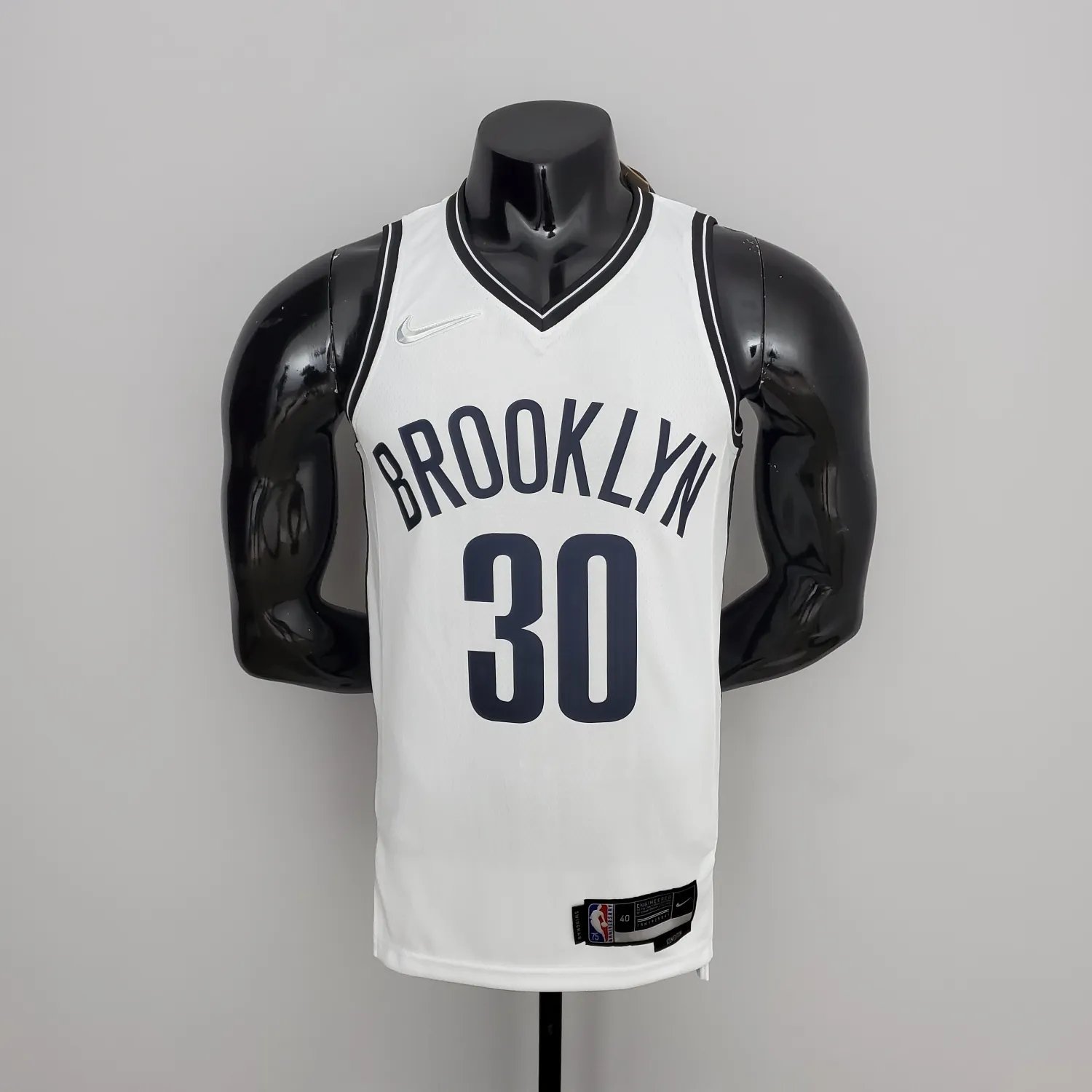75th Anniversary Curry #30 Nets White NBA 