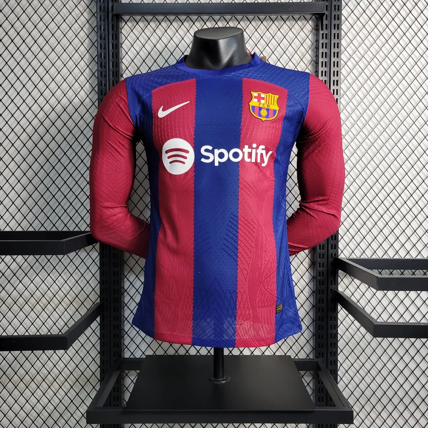23-24 Barcelona Home Long Sleeve Player Version