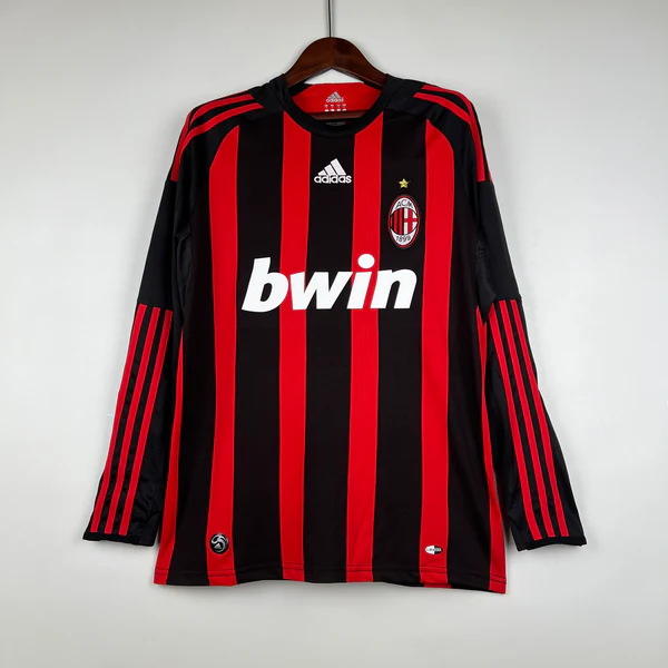AC Milan 08/09 Home Long Sleeve Maldini 3