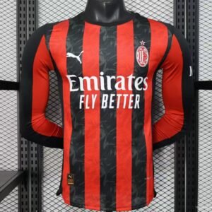 25-26 AC Milan Home Player Long Sleeve Version