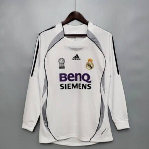 06-07 Real Madrid Home Long Sleeve Retro