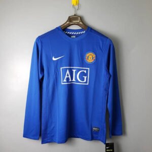 08-09 Manchester United Blue Long Sleeve Retro