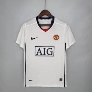 08-09 Manchester United League Edition away white Fan Version Version