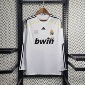 09-10 Real Madrid Home Long Sleeve Retro