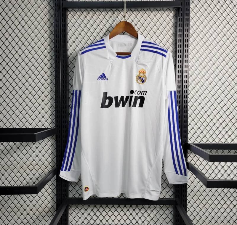 10-11 Real Madrid Home Long Sleeve Retro