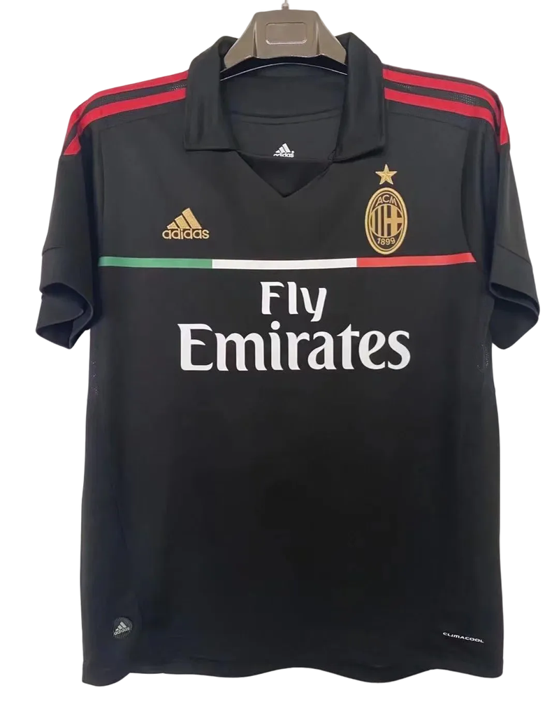 11-12 AC Milan Third Black Retro Fan Version