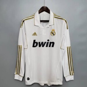 11-12 Real Madrid Home Long Sleeve Retro