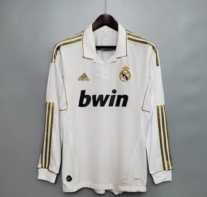 11-12 Real Madrid Home Long Sleeve Retro