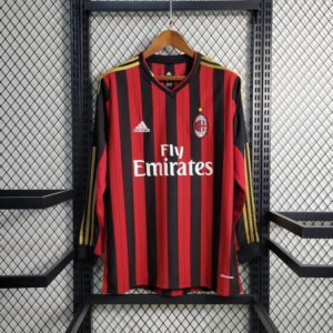 13-14 AC Milan Home Retro Long Sleeve Fan Version 