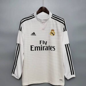 14-15 Real Madrid Home Long Sleeve Retro