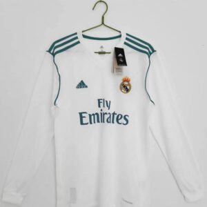 17-18 Real Madrid Home Long Sleeve Retro 