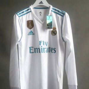17-18 Real Madrid Home Long Sleeve Retro Player Version