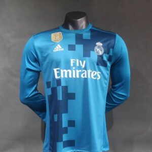 17-18 Real Madrid Third Long Sleeve Retro Player Version