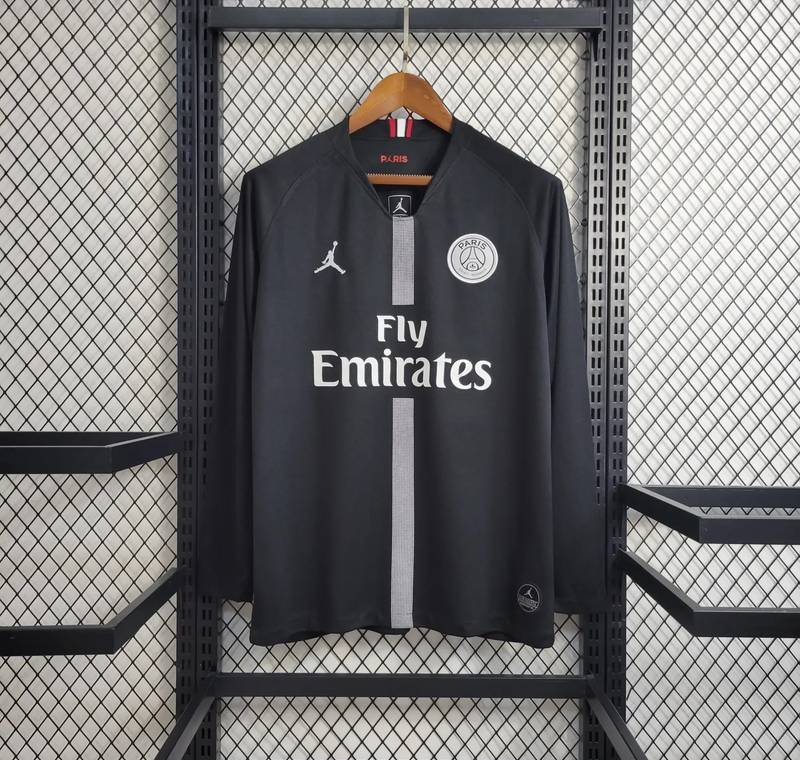 18-19 PSG Black Retro Long Sleeve