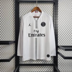 18-19 PSG White Retro Long Sleeve 