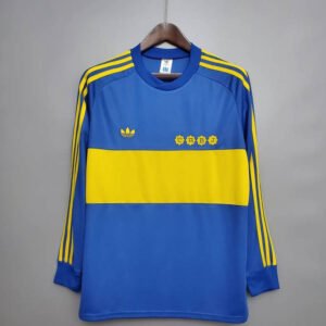 1981 Boca Juniors Home Long Sleeve Retro 