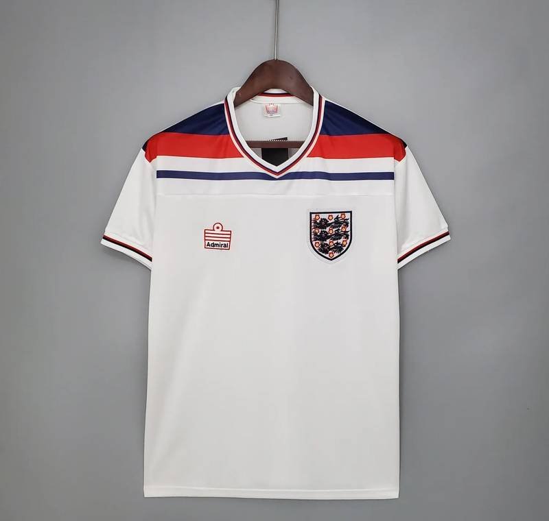 1982 England Home White Retro