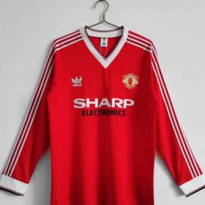 1983 Manchester United Home Long Sleeve Retro 