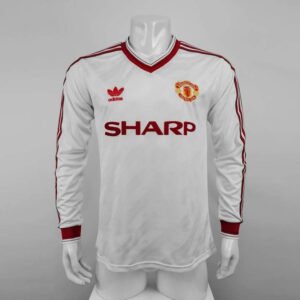 1986-88 Manchester United Away Long Sleeve Retro 