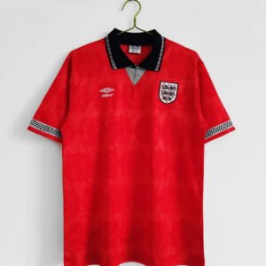 1990 England Away Red Retro