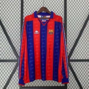 1996-97 Barcelona Home Long Sleeve Retro 