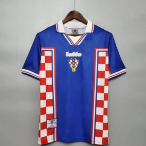 1998 Croatia Away Blue Retro